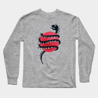 Black Dragon Snake Monster Long Sleeve T-Shirt